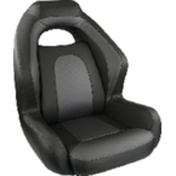 Springfield Marine Springfield Ozark Bass Seat; Bucket Seat; Charcoal & Gray 1043224